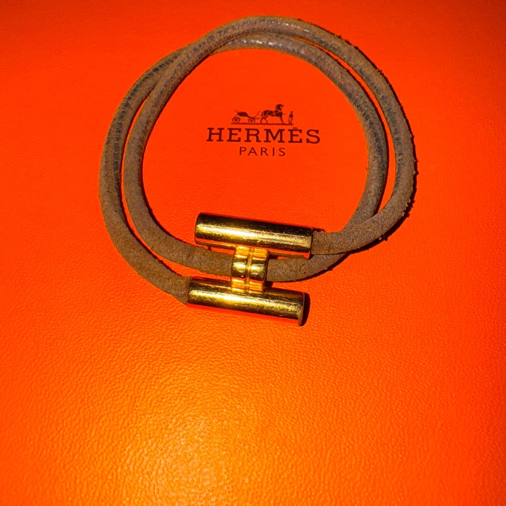 Hermes Gold and Brown Bracelet